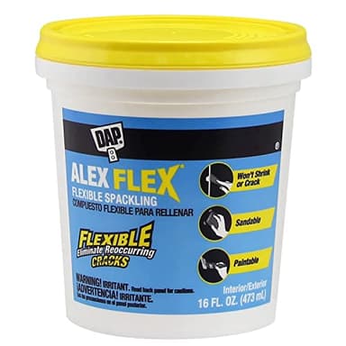 DAP Alex Flex Flexible Spackling, White, 16 Oz (7079818742)