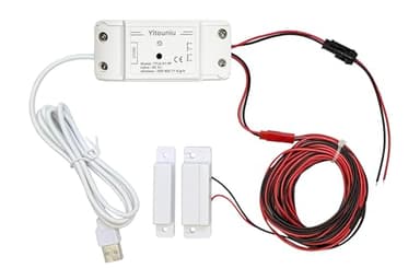 Yitouniu Tuya Smart WiFi 5V garage door opener controller Garage Open Close Monitor,wireless APP Remote Control Magnetic Door sensor,Compatible with Alexa Echo Google Home