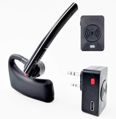 radtel Walkie Talkie Bluetooth Headset, Bluetooth Earpiece with Noise Cancelling Mic, Compatible RT-470X BaoFeng Kenwood Quansheng Radios uv-k5 uv-5r & More.