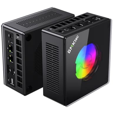 GMKtec Gaming PC, K11 AMD Ryzen 9 8945HS(8C/16T, Up to 5.2GHz), 32GB DDR5 RAM 1TB Mini PC Desktop Computer, Oculink, Dual NIC 2.5GbE LAN, HDMI/DisplayPort/USB4*2