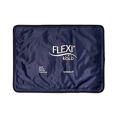 FlexiKold Gel Ice Packs (Standard Large: 10.5" x 14.5") for Injuries Reusable, Back Pain Relief, Knee Wrap, After Surgery, Ice Pack for Knee, Shoulder - 6300-COLD by NatraCure