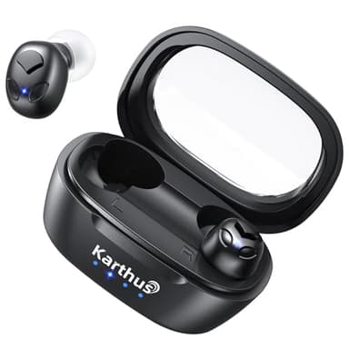 Karthus OTC Hearing Aids for Seniors & Adults, Rechargeable Hearing Aids with Noise Cancelling & Clear Sound, 16-Channel Digital DSP & 2 Environment Modes, 80+ Hour Battery Life, Comfort-Fit, Black