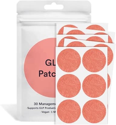 30 Pack GLP-1 Patches for Women and Men -GLP Patches with Natural Ingredients