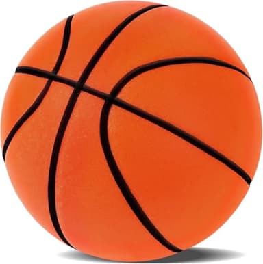 Silent Basketball, The Handleshh Silent Dribbling Indoor, Foam Basketball Indoor Training Quiet Ball (Orange/NO.7)