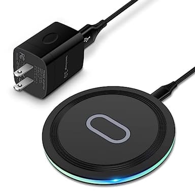 Wireless Charger Samsung Fast Charging Pad for Samsung Galaxy S26/S25 Ultra/S24 FE/S23 Ultra/S22/S21/Z Flip 6 5,15W Wireless Charging Station Charger Mat and QC Adapter for Google Pixel 10 9 8a 7a