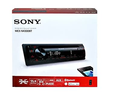 Sony MEX-N4300BT Built-in Dual Bluetooth Voice Command CD/MP3 AM/FM Radio Front USB AUX Pandora Spotify iHeartRadio iPod/iPhone Siri and Android Controls Car Stereo Receiver