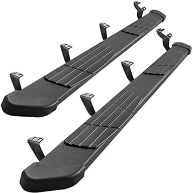 OTHOWE 6.5" Running Boards Compatible with 2022-2026 Toyota Tundra Crewmax Cab(4 Full-Size Door), Black Flat Oval Running Boards 2 Piece Set Tundra Side Steps Step Bars Come with 8 Brackets.