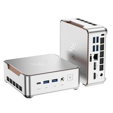 KAMRUI Pinova P2 Mini PC 16GB RAM 512GB SSD, AMD Ryzen 4300U(Beats 3500U/10110U/N150/N95,Up to 3.7 GHz)Mini Computers,Triple 4K Display/HDMI+DP+Type-C/WiFi/BT for Home/Business Mini Desktop Computers