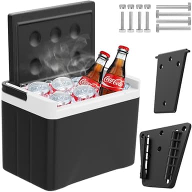Club Car Precedent Cooler, Golf Cart Ice Coolers with Mounting Bracket for Club Car Precedent Tempo Onward, Universal 6L Large Capacity Cooler, 48 Hours Cooling Ice Chest OEM#102588101 103886801