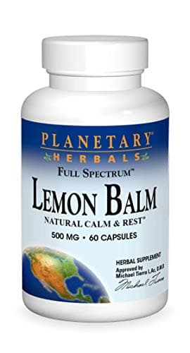 Planetary Herbals Lemon Balm Full Spectrum 500 Mg, 60 Count
