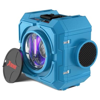 800CFM Hepa Air Scrubber with 4-Stage Filtration, Stackable Negative Air Machine, Commercial Air Purifier with MERV-10/HEPA/Carbon Filters for Water Damage, Construction, Industrial and Home Use