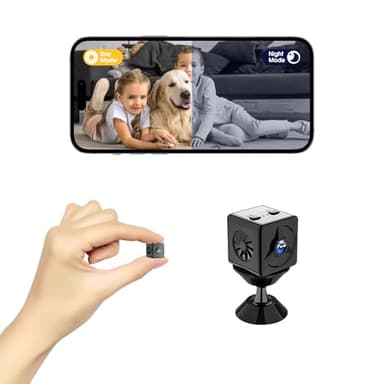 2K Hidden Camera - Small Camera Indoor - Spy Camera - Nanny Cam for Baby, Pet, Home Security Cameras with Motion Detection and Cloud Storage
