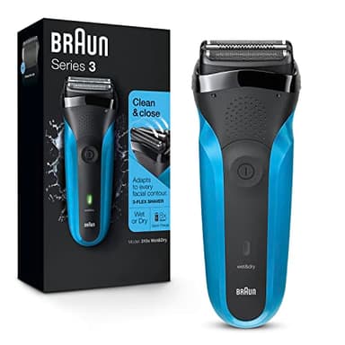 Series 3 3010s Wet & Dry Electric Shaver for Men/Rechargeable Electric Razor, Blue