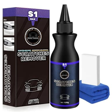 2026 New Upgraded Car Scratch Remover, Scratch and Swirl Remover for Vehicles Blemishes, Non-Toxic Car Paint Scratch Repair, Polishing & Waxing Kits with Buffer Pad, Microfiber Towel (1)