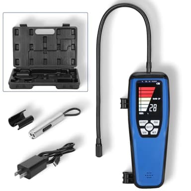 𝙐𝙥𝙜𝙧𝙖𝙙𝙚 Freon Leak Detector, LD-200 Refrigerant Leak Detector with Rechargeable Battery, Sensitive AC Leak Detector HVAC for R12 R22 R134a R1234 R1234yf R600a R410a CFCs HCFCs HFCs HFOs HCs