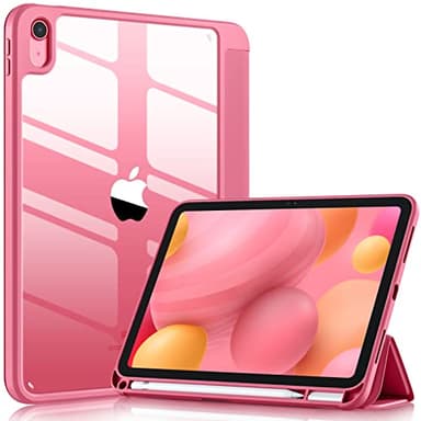 Wenlaty Compatible with iPad (A16) 11th Generation Case 11 Inch 2025, for iPad 10th Generation Case 10.9 Inch 2022 with Pencil Holder, Trifold Stand Protective Cover, Auto Wake/Sleep, Watermelon Pink