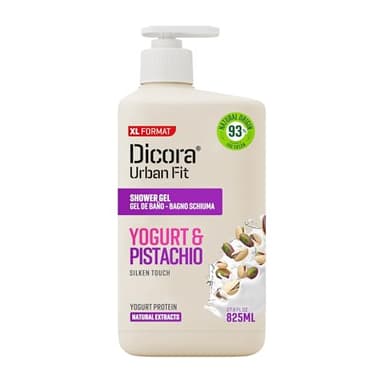 Dicora Urban Fit Shower Cream - Wet Skin Moisturizer for Deep Hydration - Cruelty-Free In Shower Body Lotion - Protein Yogurt and Pistachio - 27.8 oz