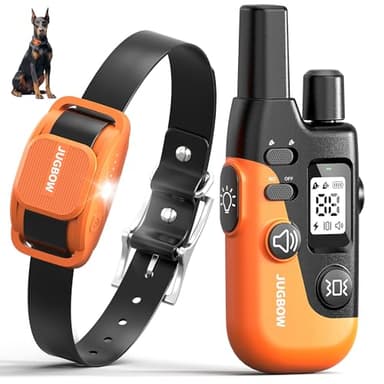 Jugbow Dog Shock Collar- 4200FT Dog Training Collar with Remote for 10-120lbs Small Medium Large Dog, IPX8-Waterproof Rechargeable E-Collar with LED Light