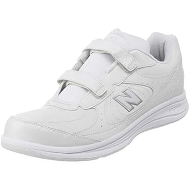 New Balance Men's 577 V1 Hook and Loop Shoe, White/White, 10
