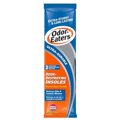 Odor-Eaters Ultra-Durable, Heavy Duty Cushion Insoles, 1 Pair (285791)