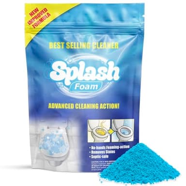 Splash Foam Toilet Cleaner - Self Activating Cleaning Powder for Toilet Bowl Cleaning