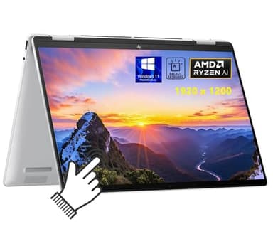 HP Envy X360 14 Inch Laptop 2-in-1 2K (1920x1200) IPS Touchscreen Laptop, AMD Ryzen 12 Cores Processor, 16GB RAM 1TB PCIe SSD, Backlit Keyboard, WiFi 6E, Win 11 Pro w/BWE Accessories