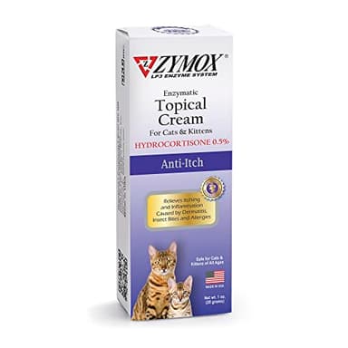 Zymox Cat & Kitten Topical Cream w/ .5% hydrocortisone - 1 oz. Tube