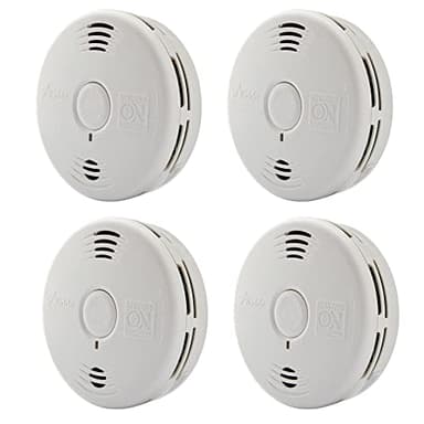 Kidde Smoke & Carbon Monoxide Detector Combo, 10-Year Battery, Replacement Alert, 4 Count (Pack of 1)