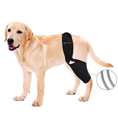 BaoGuai Knee Brace for Dogs ACL with Side Stabilizers,Knee Cap Dislocation, Arthritis - Keeps The Joint Warm and Stable - Extra Support - Reduces Pain and Inflammation - 7Sizes (M)
