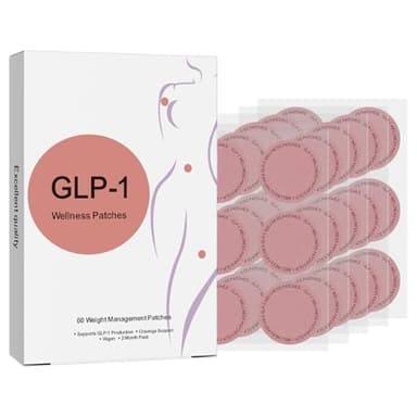 GLP-1 Patches for Men & Women | 60-Day Supply with Berberine, L-Glutamine, Garcinia Cambogia & Resveratrol