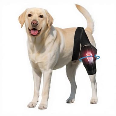 Nylvian Dog Knee Brace for Torn Acl Hind Leg - Adjustable Stabilizing Support for Ccl Injury, Luxating Patella, Hind Leg Pain & Arthritis - Rear Leg Limp Support