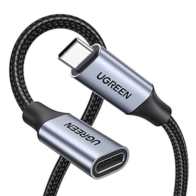 UGREEN USB C Extension Cable, (10Gbps/100W) USB C Extender, Fast Charging & Transfer Type C Male to Female Cord Compatible with PSVR2/MacBook Air M2 Pro//iPad Pro/Magsafe 3.3 ft