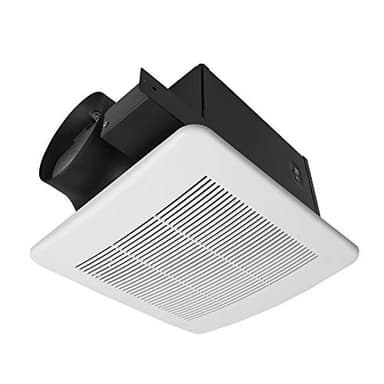 BV Bathroom Exhaust Fan 140CFM - Bathroom Fan 1.0 Sones, 6" Duct Collar, Rooms Up to 140 Sq. Ft.| Energy-Saving Ventilation Fan, Stainless Steel - No Attic Access | Ultra-Quiet HVI 2100,UL Certified
