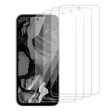 iCsapr [4 Pack Glass Screen Protector Compatible for Google Pixel 8a [9H Hardness]-HD Screen Tempered Glass, Scratch Resistant, Easy Install [Case Friendly] [Bubble Free]