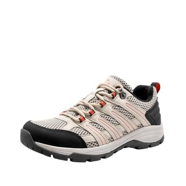 NORTIV 8 Women's Hiking Shoes Lightweight Breathable Mesh Walking Sneakers Outdoor Work Shoes Wander,Size 7.5,Sand-Pu,SNHS222W