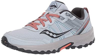Saucony Women's Excursion TR14 Trail Running Shoe, Sky | Coral, 7