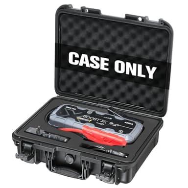 Hard Case for NOCO Boost X GBX155 - Portable Car Battery Jump Starter Hard Shell Case: Waterproof Travel Carrying Storage Box for NOCO Boost X GBX155 UltraSafe Jump Starter - Highway Travel (Black)