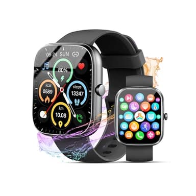 Smart Watch for Men Women (Answer/Make Call), 2025 New 1.91" HD SmartWatch, Fitness Watch with 120+ Sport Modes, IP68 Waterproof, Heart Rate/Sleep Monitor, Pedometer, Activity Tracker for Android iOS
