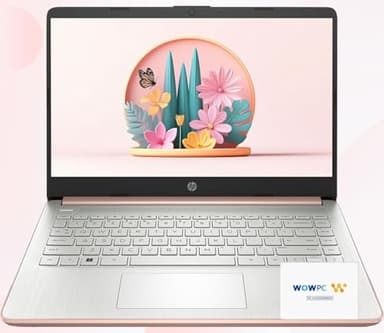 HP 14 Ultrabook • Back to School Limited Edition w/Microsoft 365 • Intel 4-Core CPU • 16GB RAM • 1.6TB Storage (128GB OnBoard w/ 512GB Portable Drive + 1TB OneDrive) • Rose Gold • Win 11