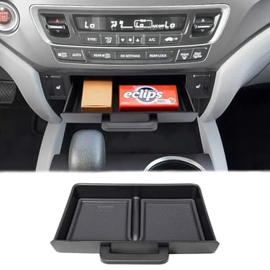 PIMCAR Removable Tray for 2016-2022 Honda Pilot/2017-2026 Honda Ridgeline/2019-2025 Honda Passport Center Console Organizer Storage Box Interior Accessories (Only Fit Models with Cubby)