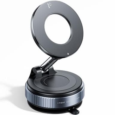 REOKILY 2026 Upgraded Vacuum Magnetic Car Phone Holder 360° Reinforced 96LBS Ultra Suction Cup Phone Mount for MagSafe Cell Phone Holders for Your Car/Gym/Mirror Mount for iPhone & Android