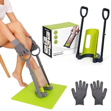 Compression Sock Aid Device | with Silicone Anti Slip Mat, Make The Compression Stockings Fit Properly | Sock Aid Device for Seniors | Sock Assistant Device