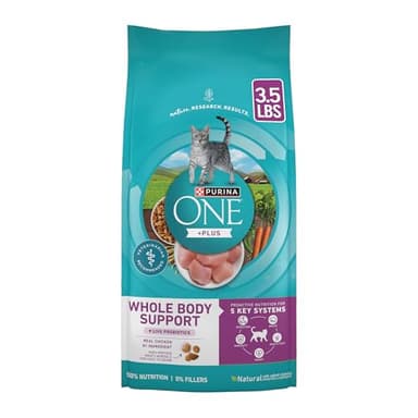 Purina ONE Plus Whole Body Support with Chicken Dry Cat Food - 3.5 lb. Bag