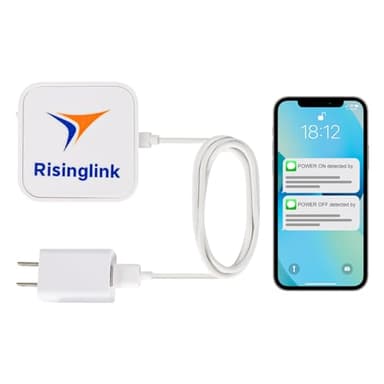 Risinglink Power Failure Alarm, Power Failure Detector, with Text Message, Email, and Audio Alerts(2nd Generation)
