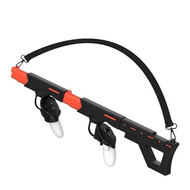 Upgraded VR Gun Stock for Meta Quest 3S/Quest 3, Magnetic VR Accessories for Oculus Quest 3, Controller Grips with Shoulder Straps for Enhance Control Feel, Realistic FPS Gaming Experience