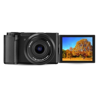 G930 Mirrorless Digital Camera 5K 64MP for Photo and Video, 3.2in Rotatable Touch Screen, 5X Optical Zoom, WDR Auto Focus Digital Camera for APP OD Cam, 1400mAh NP180