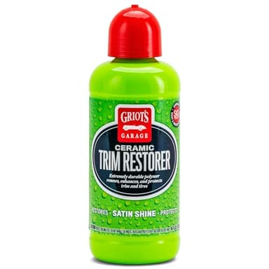 Griot's Garage Ceramic Trim Restorer for Car Detailing, Ceramic-Infused Coating for Exterior and Interior Plastics, Vinyl, and More, 10944, 16oz