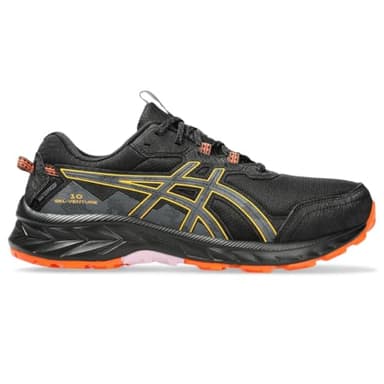ASICS Women's Gel-Venture 10 Waterproof Trail Running Shoes, 9.5, Black/Carrier Grey