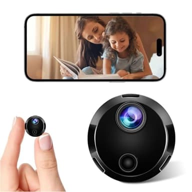 1080P HD WiFi Security Camera -Hidden Cameras - WiFi Camera - Spy Cam-Indoor Nanny Cam -Home Security for with App - Surveillance Cameras with Motion Detection and Night Vision
