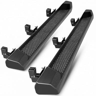 PZ 7" Running Boards Compatible with 2018-2026 Jeep Wrangler JL 4 Door, Matte Black Side Steps Nerf Bars